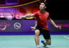 It would be interesting to see how Loh Kean Yew fare against Viktor Axelsen on Friday. (photo: Singapore Badminton Open)