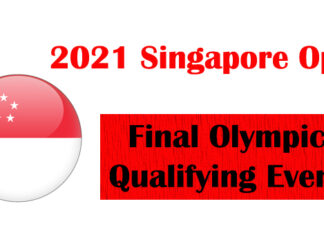 The 2021 Singapore Open will be the final Olympic qualifying event.
