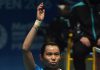 Tai Tzu Ying celebrates after defeated Li Xuerui in the second round of Malaysia Open. (photo: GettyImages)
