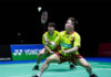 Aaron Chia/Soh Wooi Yik advance to the 2022 Badminton Asia Championships second round. (photo: Shi Tang/Getty Images)