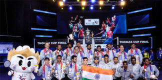 Congratulations to the Indian men's team for winning the 2022 Thomas Cup. (photo: Shi Tang/Getty Images)