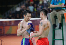 Hope Lee Chong Wei and Lin Dan can be reunited again at the Induction Ceremony on May 26, 2023, in KLCC, Kuala Lumpur. (photo: AFP)