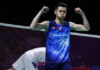 Lee Zii Jia pulls off an upset to beat Chen Long in Indonesia Open second round. (photo: Shi Tang/Getty Images)