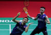 Fajar Alfian/Muhammad Rian Ardianto make the 2023 Korea Open final. (photo: Shi Tang/Getty Images)