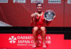 Carolina Marin wins the 2018 Japan Open title. (photo: AFP)