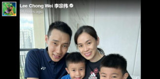 We are so excited and happy for Lee Chong Wei & Wong Mew Choo. Congratulations!! (photo: Lee Chong Wei's Facebook)