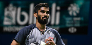 Kidambi Srikanth is playing at the 2020 Denmark Open. (photo: Robertus Pudyanto/Getty Images)