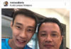 Norza Zakaria (R) takes selfie with the joyful and upbeat Lee Chong Wei. (photo: Norza Zakaria's Instagram)