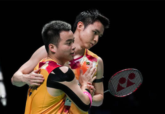Aaron Chia/Soh Wooi Yik enter the 2023 Denmark Open final. (photo: AFP)