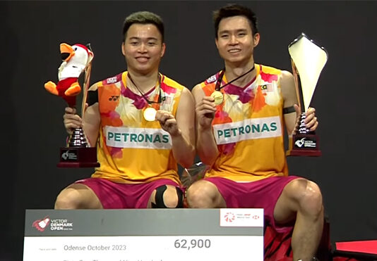 Congratulations to Aaron Chia and Soh Wooi Yik on their spectacular win at the 2023 Denmark Open! (photo: BWF)