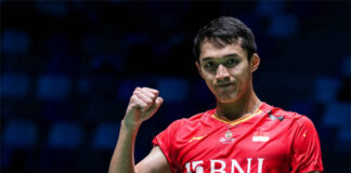 Jonatan Christie has successfully secured his place in the French Open final. (photo: Shi Tang/Getty Images)