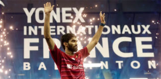 Kidambi Srikanth could reach World No. 2 in the BWF rankings next week following his French Open victory. (photo: AP)
