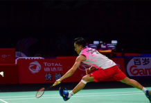 Kento Momota is on course to defend the Fuzhou China Open title. (photo: Xinhua)