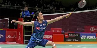Wish Kento Momota the best of luck in the 2023 Japan Masters second round. (photo: Shi Tang/Getty Imges)