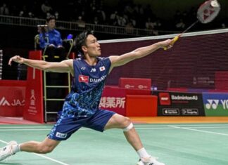 Wish Kento Momota the best of luck in the 2023 Japan Masters second round. (photo: Shi Tang/Getty Imges)