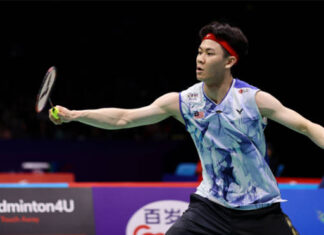 Lee Zii Jia enters the 2023 China Masters quarter-finals. (photo: Fred Lee/Getty Images)
