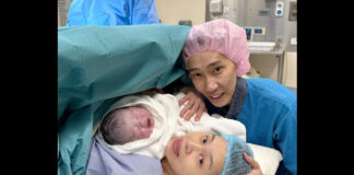 Lee Chong Wei & Wong Mew Choo welcome their third child. (photo: Lee Chong Wei' FB)