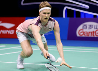 Anders Antonsen is training in Malaysia to get ready for the BWF World Tour Finals. (photo: Shi Tang/Getty Images)