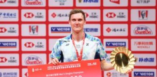 Congratulations to Viktor Axelsen for winning his fifth BWF Year-end finals. (photo: Shi Tang/Getty Images)