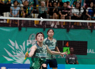 Hoo Pang Ron/Cheng Su Yin advance to the 2023 Syed Modi International semi-finals. (photo: BAM)