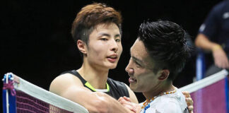 Shi Yuqi to face Kento Momota in the first round of the German Open. (photo: AFP)